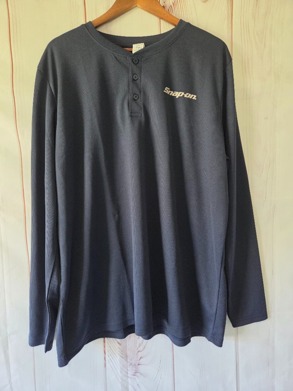 Snap-on Tools Long Sleeve Jersey Mesh Performance Shirt, Men’s XXL. Navy blue